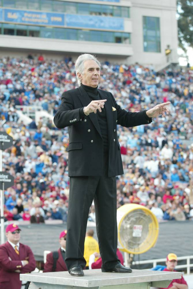 Academy Award-winning composer Bill Conti, USC game, December, 4, 2004