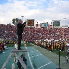 Academy Award-winning composer Bill Conti, USC game, December, 4, 2004