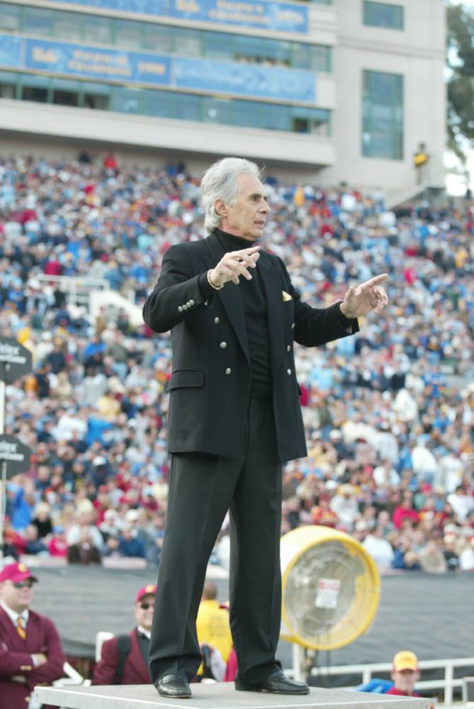 Academy Award-winning composer Bill Conti, USC game, December, 4, 2004