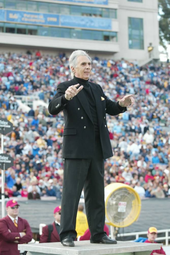 Academy Award-winning composer Bill Conti, USC game, December, 4, 2004