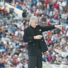 Academy Award-winning composer Bill Conti, USC game, December, 4, 2004