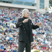 Academy Award-winning composer Bill Conti, USC game, December, 4, 2004