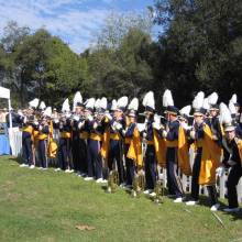 Performing at the Chancellor's Tent