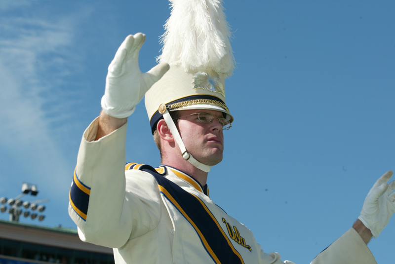 Senior Drum Major Greg Bowser