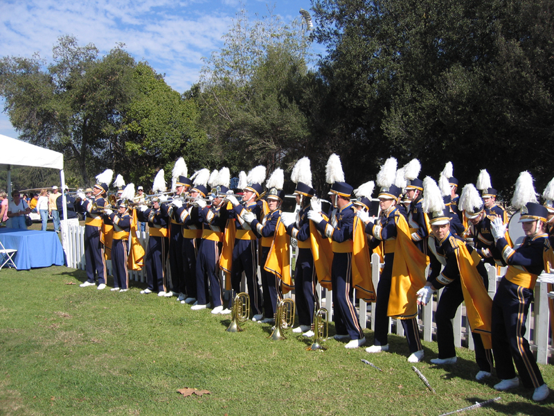 Performing at the Chancellor's Tent