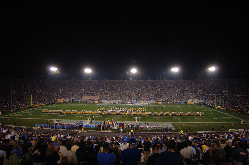 Company front during "Stars and Stripes Forever," ASU game, November 12, 2005