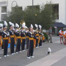 Juggler Chris Smith with Band and USC Song Girls, 2005