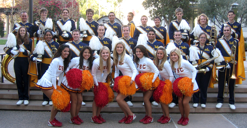 Band with USC Song Girls, 2005