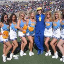 Band Juggler Chris Smith with Dance Team at Sun Bowl, 2005