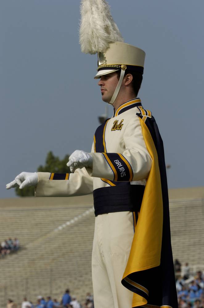 Drum Major Dan Thomson, Oregon State game, October 22, 2005