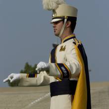 Drum Major Dan Thomson, Oregon State game, October 22, 2005