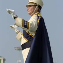 Drum Major Reesa Jones, Oregon State game, October 22, 2005