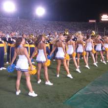Dance Team with Band, Washington game, October 1, 2005