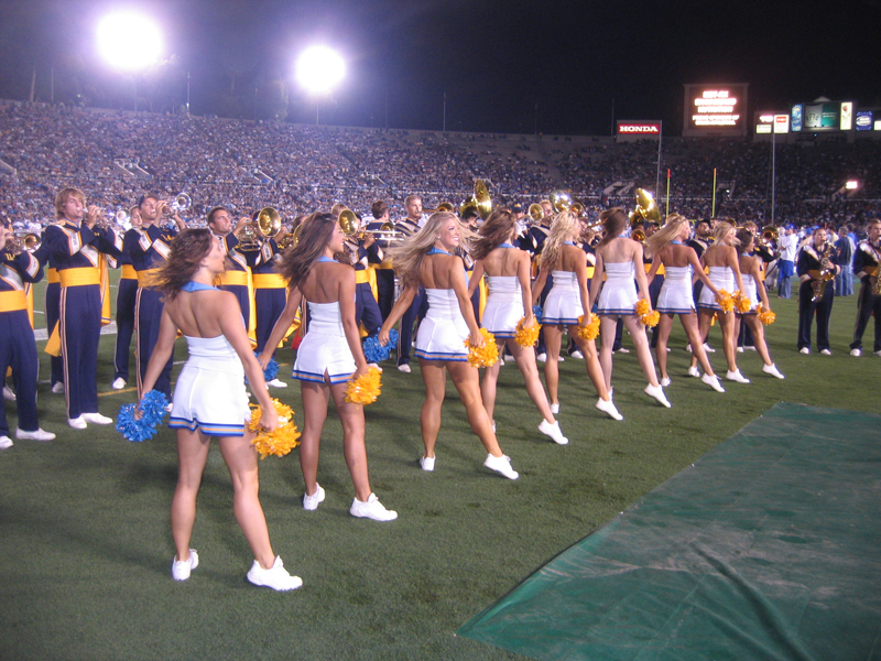 Dance Team with Band, Washington game, October 1, 2005