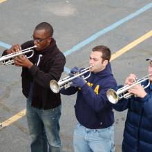 Rehearsal in Chicago, Notre Dame trip, October 20, 2006
