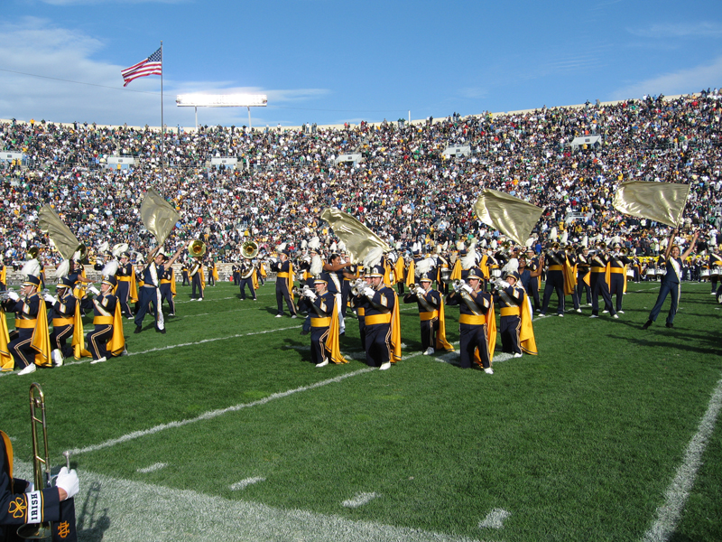 Halftime at Notre Dame, October 21, 2006