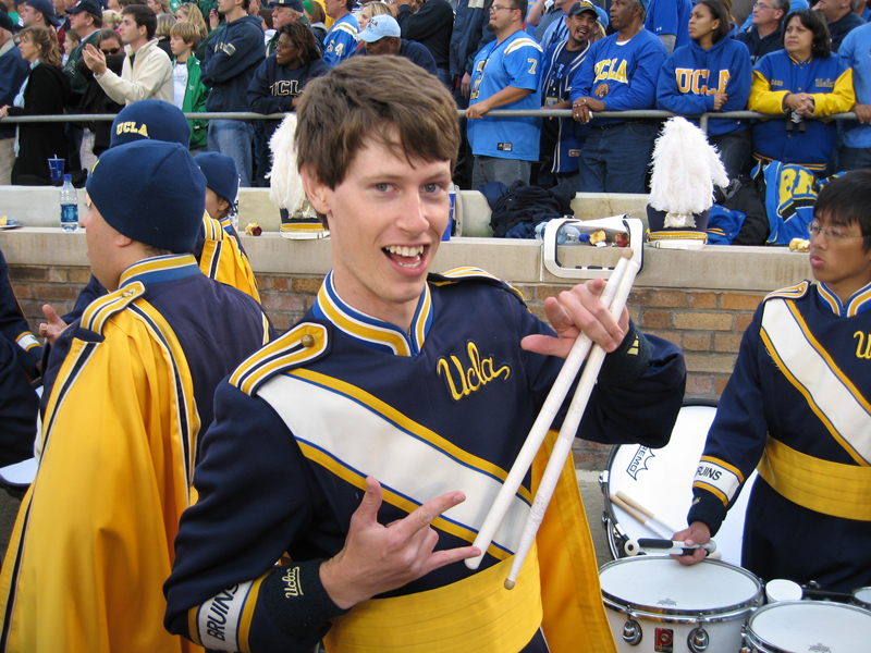 Drums in stands, Notre Dame, October 21, 2006