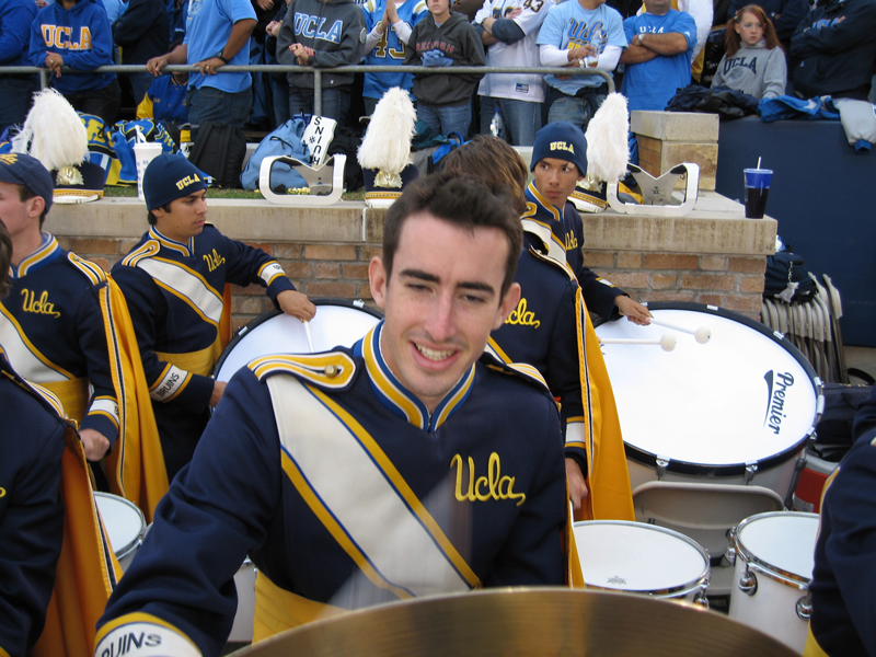 Drums in stands, Notre Dame, October 21, 2006