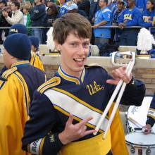 Drums in stands, Notre Dame, October 21, 2006