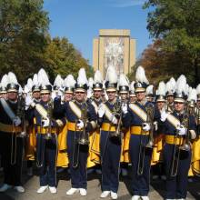 Trombones and Touchdown Jesus, Notre Dame, October 21, 2006