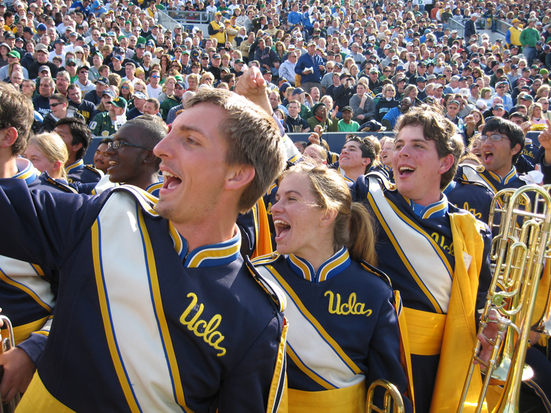 Trombones cheer at Notre Dame, October 21, 2006