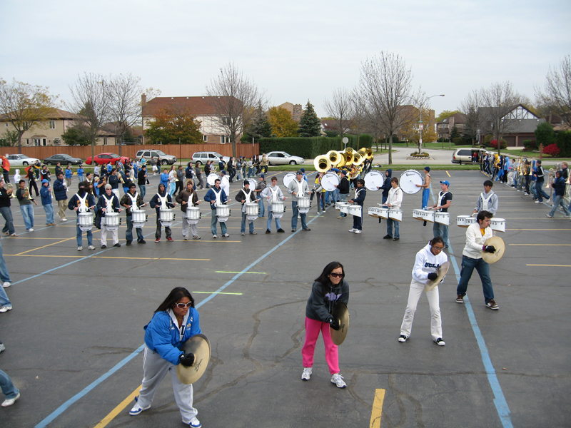 Rehearsal in Chicago, Notre Dame trip, October 20, 2006