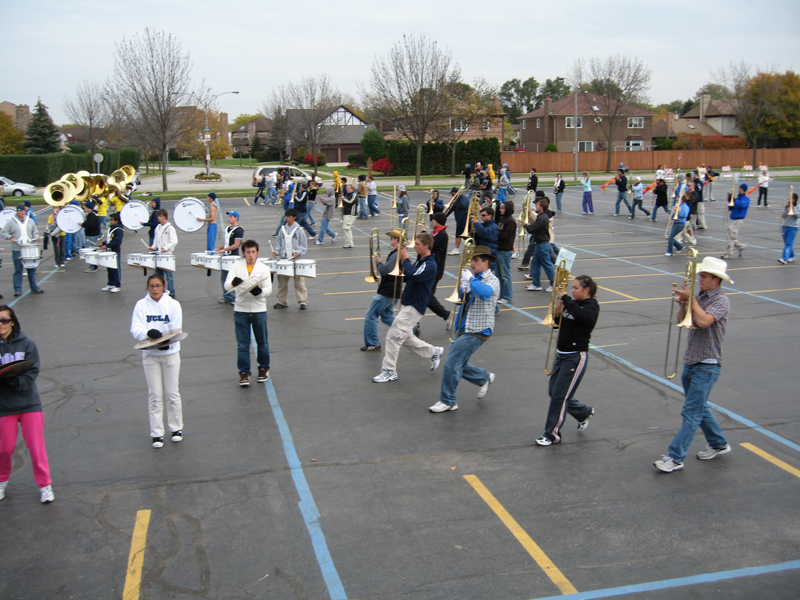 Rehearsal in Chicago, Notre Dame trip, October 20, 2006