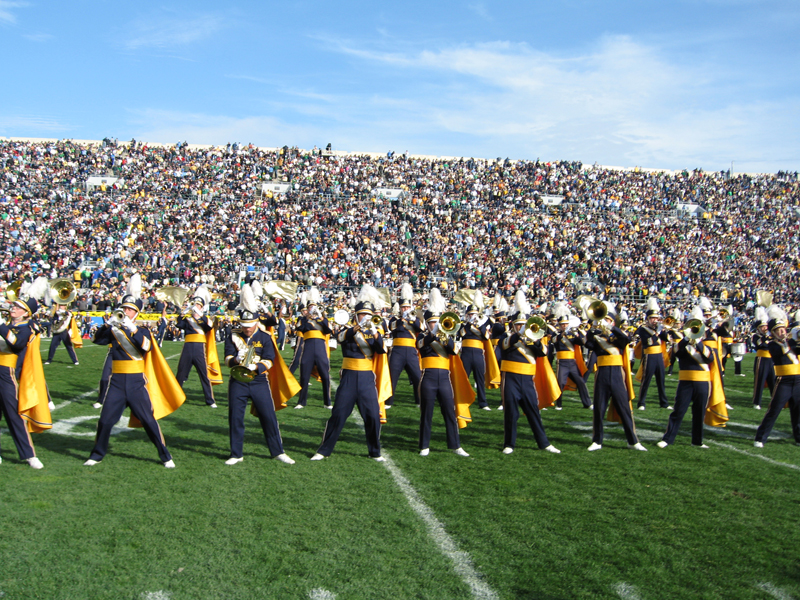 Halftime at Notre Dame, October 21, 2006