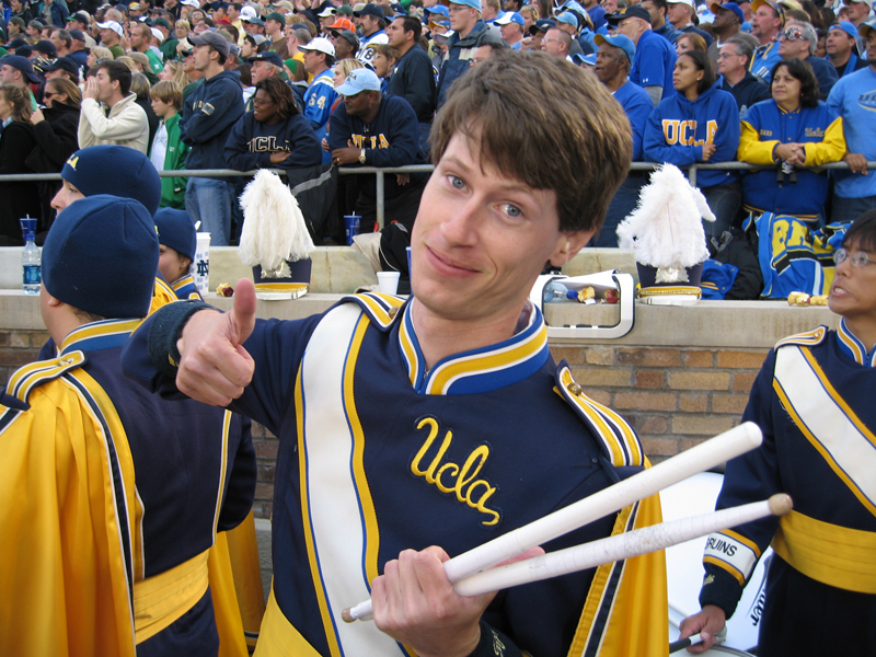 Drums in stands, Notre Dame, October 21, 2006