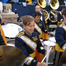 Drums in stands, Notre Dame, October 21, 2006