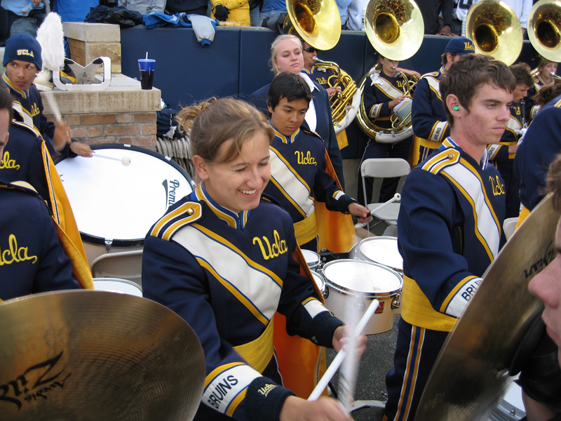 Drums in stands, Notre Dame, October 21, 2006