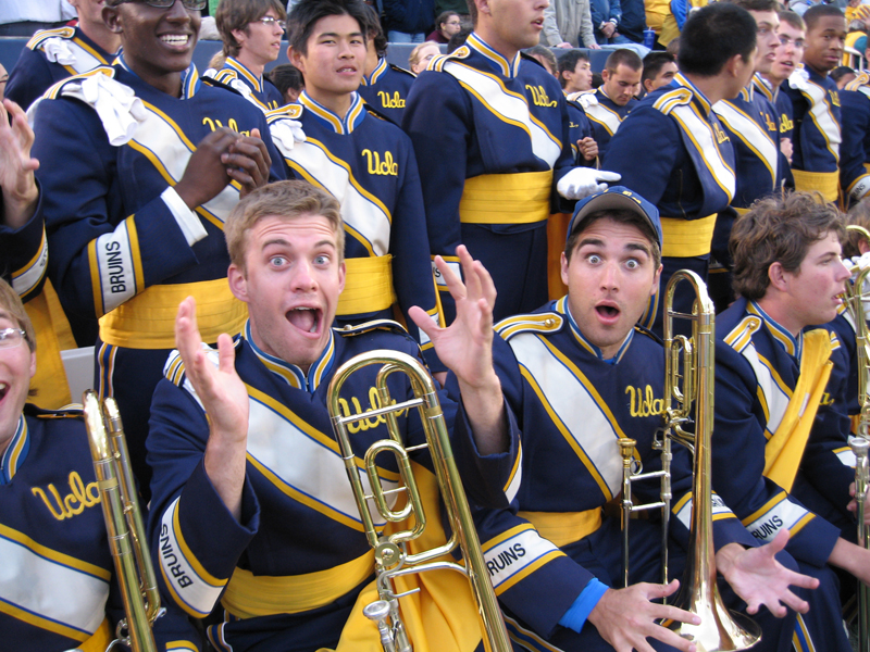 Trombones at the end of the game, Notre Dame, October 21, 2006