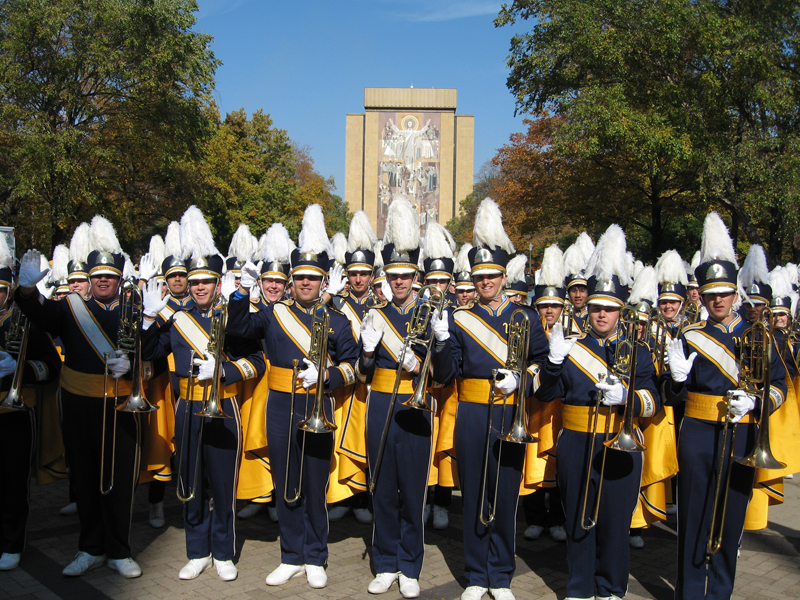 Trombones and Touchdown Jesus, Notre Dame, October 21, 2006