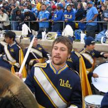 Drums in stands, Notre Dame, October 21, 2006