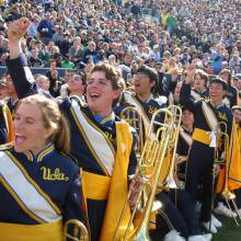 Trombones cheer at Notre Dame, October 21, 2006