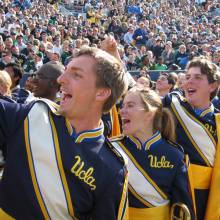 Trombones cheer at Notre Dame, October 21, 2006