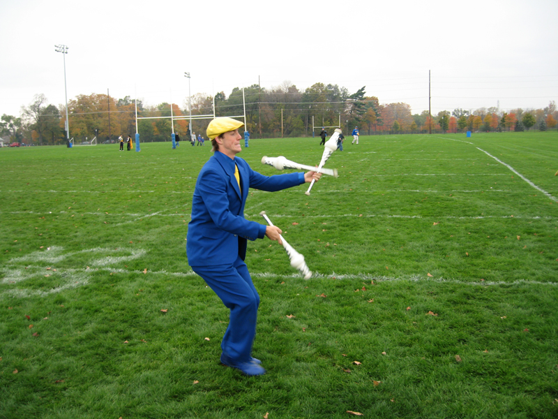 Band Juggler Chris Smith, Rehearsal at Notre Dame, October 21, 2006