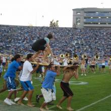 Surfing during the Beach Show, Arizona game, October 7, 2006