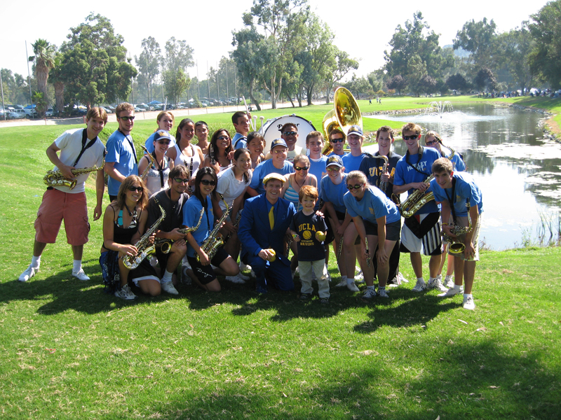 Band at tailgate, Arizona game, October 7, 2006