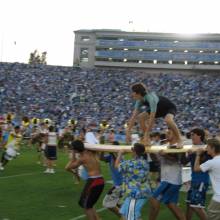 Surfing during the Beach Show, Arizona game, October 7, 2006