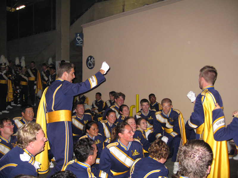 Trombones' tunnel hype, Stanford game, September 30, 2006