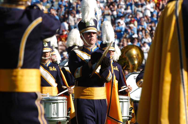 Cymbals during halftime, USC game, December 2,  2006