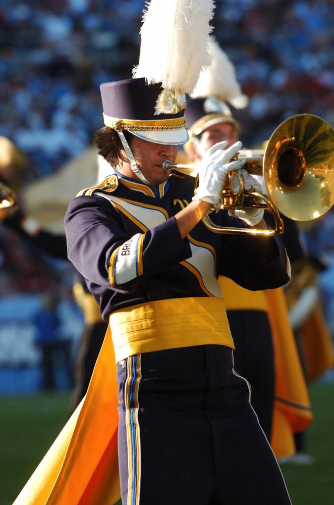 Mellophones during halftime, USC game, December 2,  2006