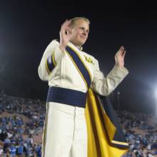 Drum Major Sean Garnreiter, USC game, December 2, 2006