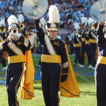 Cymbals during halftime, USC game, December 2,  2006
