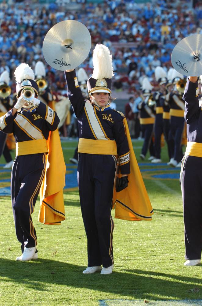 Cymbals during halftime, USC game, December 2,  2006