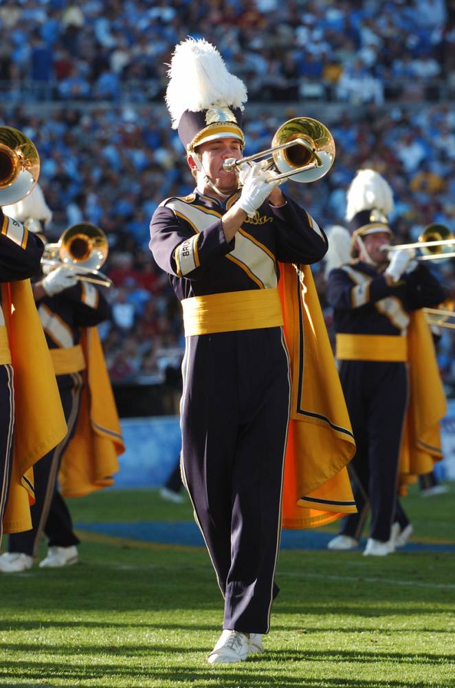 Trombones during halftime, USC game, December 2,  2006