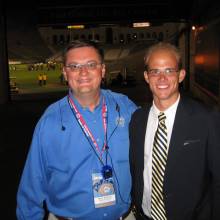 Bands of America Educational Director Dean Westman and TA William Plenk, Coliseum, October 28, 2006 