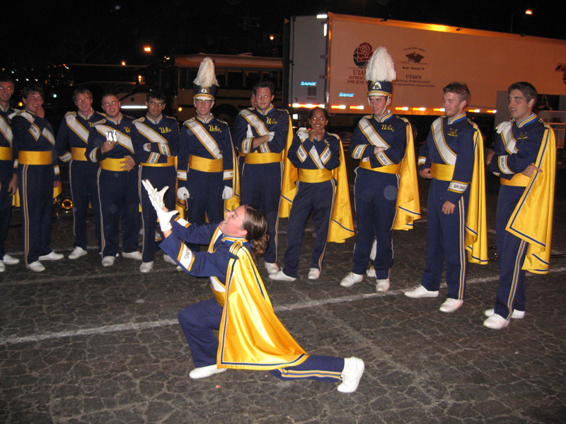 Trombone Warmup for Bands of America Regional performance, Coliseum, October 28, 2006 