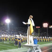 Drum Major Sean Garnreiter, Halftime, Washington game, September 22, 2007